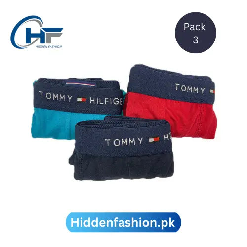 HF Branded T-o-m-m-y H-i-l-f-i-g-e-r Boxer (Pack Of 3)
