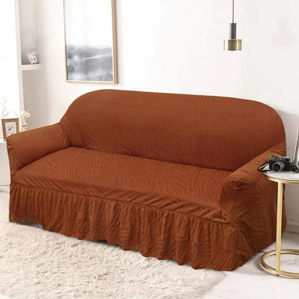 Zebra Velvet Sofa Covers - Copper