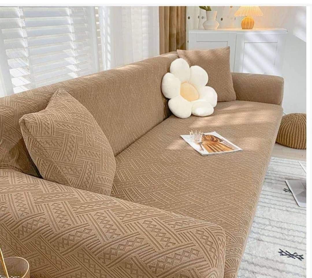 HF Royal Wave Sofa Cover - Moose