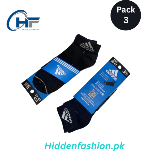 HF branded A-d-i-d-a-s Ankle Socks (Pack Of 3)