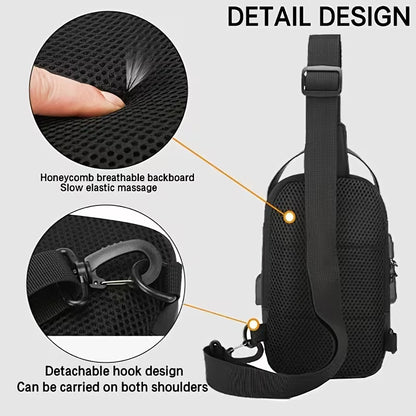Men's/Women's Oxford Crossbody Chest Bag
