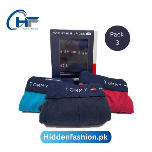 HF Branded T-o-m-m-y H-i-l-f-i-g-e-r Boxer (Pack Of 3)