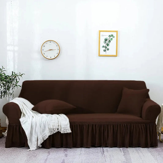 Sofa Cover in Micro Mash Stuff - Dark Brown