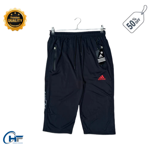 HF A-d-i-d-a-s Black Casual Sports Shorts – Everyday Comfort, Iconic Style