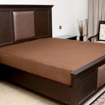 Water Proof Mattress Protector - Brown Terry Cotton Stuff