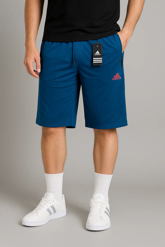HF A-d-i-d-a-s blue Sports Shorts – Lightweight Comfort, Athletic Style