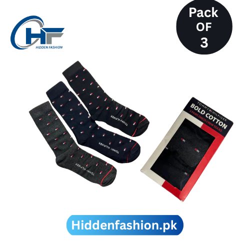 HF Branded T-o-m-m-y H-i-l-f-i-g-e-r Full Socks (Pack of 3)