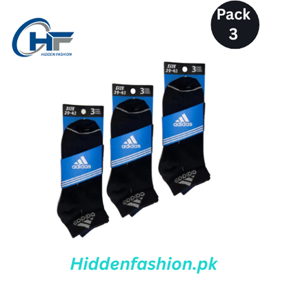 HF branded A-d-i-d-a-s Ankle Socks (Pack Of 3)