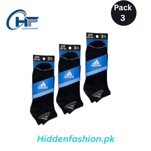 HF branded A-d-i-d-a-s Ankle Socks (Pack Of 3)