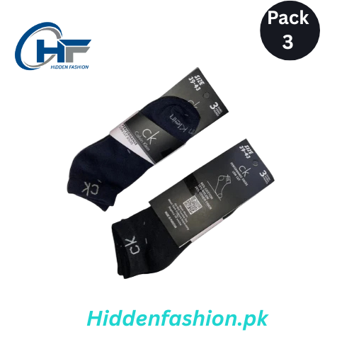 HF branded C-K Ankle Socks (Pack Of 3)