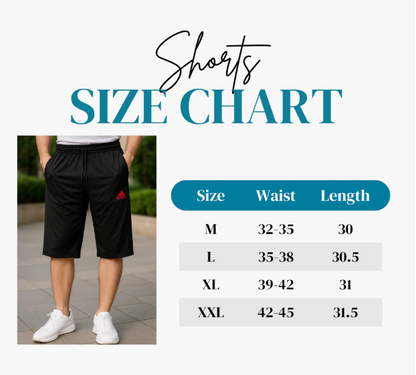 HF A-d-i-d-a-s blue Sports Shorts – Lightweight Comfort, Athletic Style