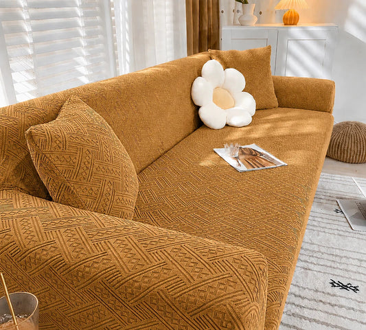 HF Royal Wave Sofa Cover - Copper
