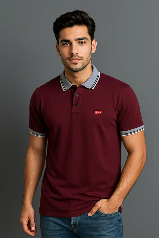 Levi's Polo Maroon colour T-Shirt – Premium Comfort & Style