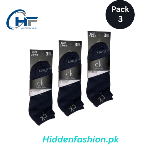 HF branded C-K Ankle Socks (Pack Of 3)