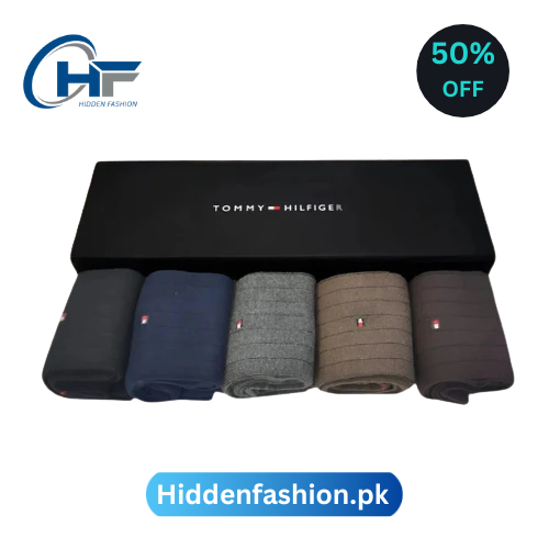 HF Branded T-o-m-m-y H-i-l-f-i-g-e-r Full Socks (Pack of 5)
