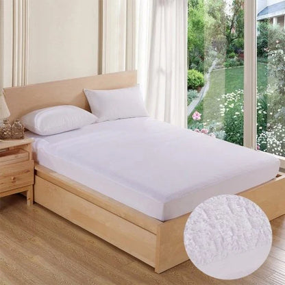 Water Proof Mattress Cover - Terry Cotton Stuff White