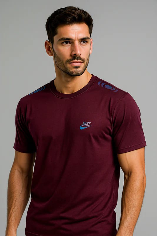 HF Men’s Premium N-i-K-E Branded Maroon T shirts
