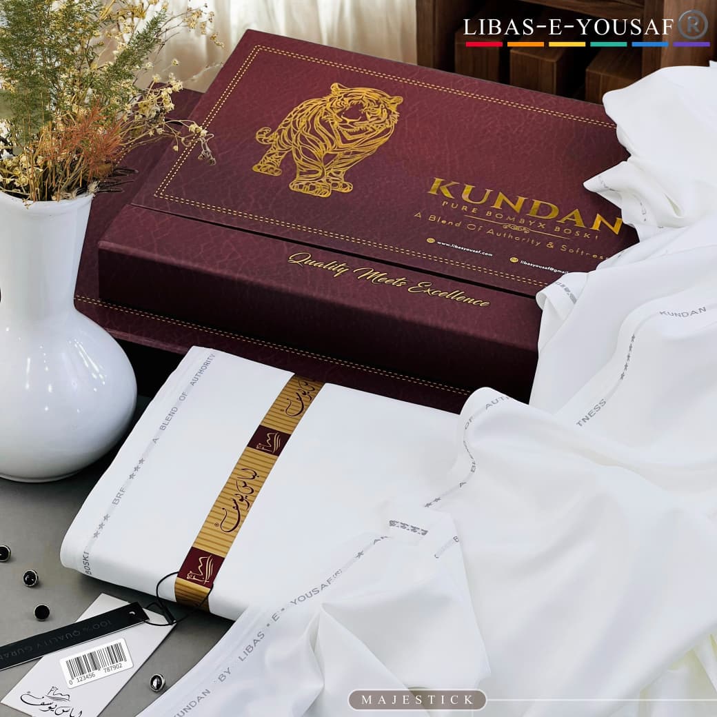 HF LIBAS-E-YOUSAF Presents -  𝙆𝙐𝙉𝘿𝘼𝙉 | Pure Bombyx Boski - A Blend Of Authority & Softness