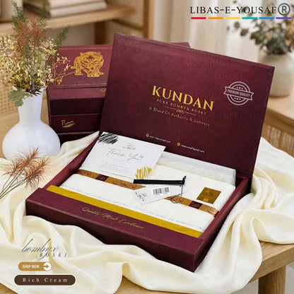 HF LIBAS-E-YOUSAF Presents -  𝙆𝙐𝙉𝘿𝘼𝙉 | Pure Bombyx Boski - A Blend Of Authority & Softness