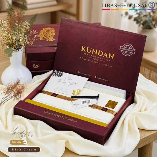 HF LIBAS-E-YOUSAF Presents -  𝙆𝙐𝙉𝘿𝘼𝙉 | Pure Bombyx Boski - A Blend Of Authority & Softness
