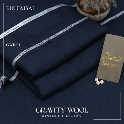 Gravity Wool by Bin Faisal – Premium Winter Unstitched Suit (4 Meters)