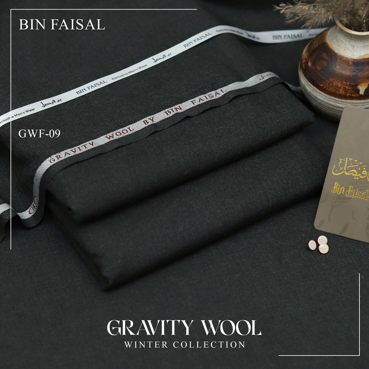 Gravity Wool by Bin Faisal – Premium Winter Unstitched Suit (4 Meters)
