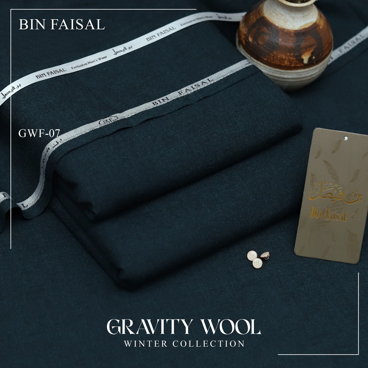 Gravity Wool by Bin Faisal – Premium Winter Unstitched Suit (4 Meters)