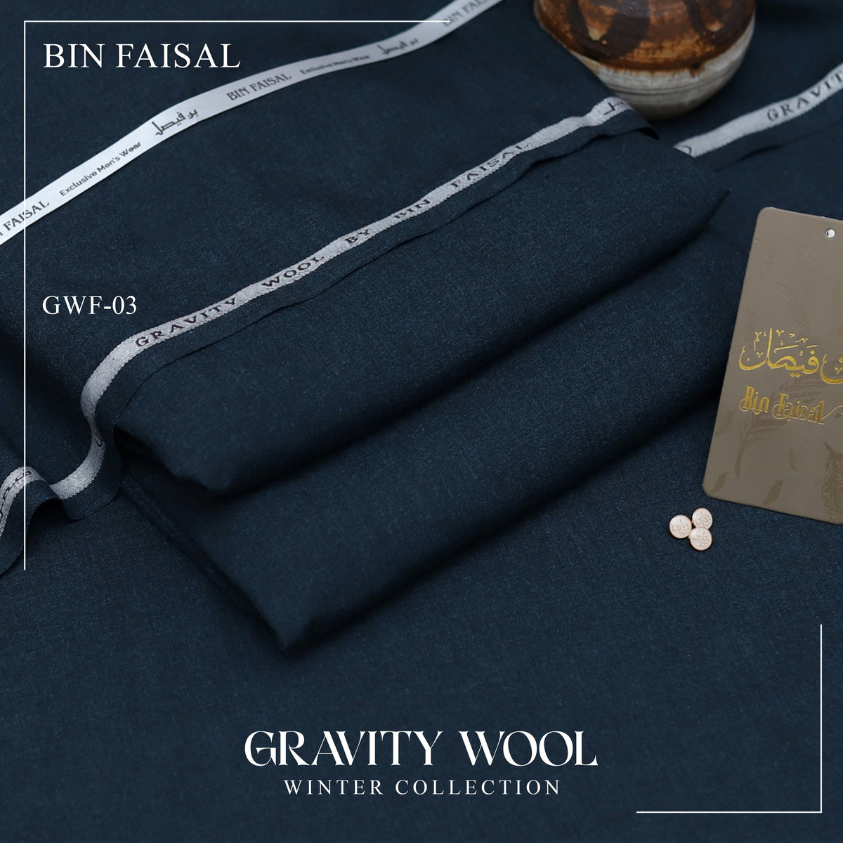 Gravity Wool by Bin Faisal – Premium Winter Unstitched Suit (4 Meters)