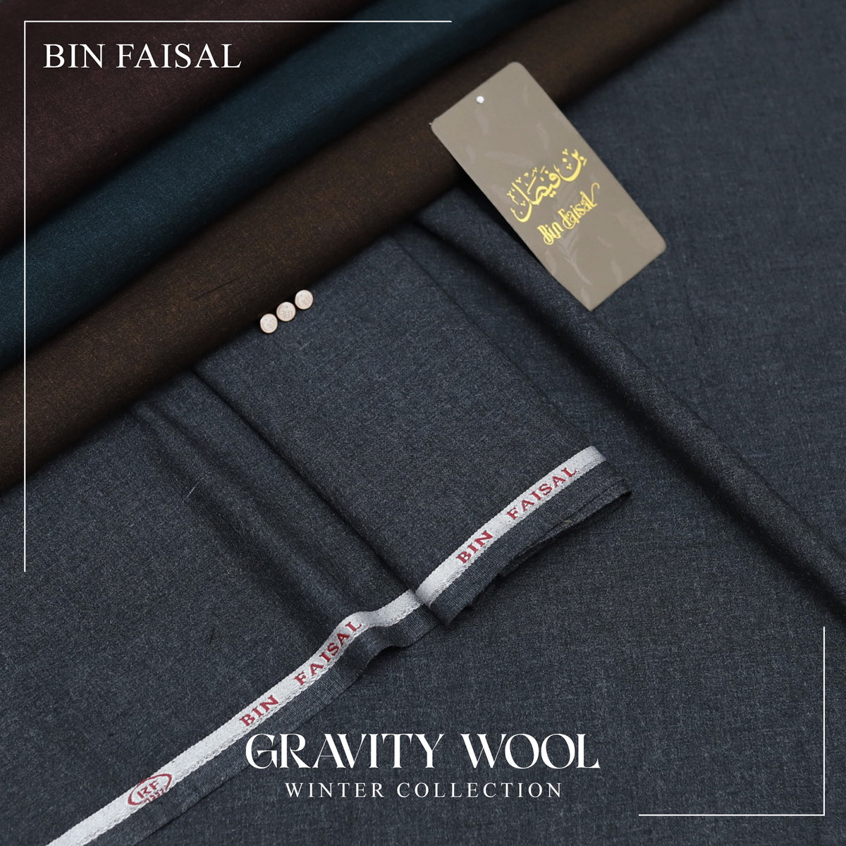 Gravity Wool by Bin Faisal – Premium Winter Unstitched Suit (4 Meters)