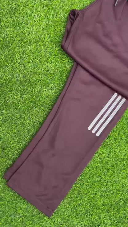 A-d-i-d-a-s Dri-FIT Maroon Joggers
